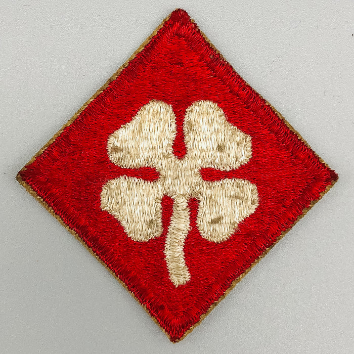 WW2 4th US Army Patch Fourth Field American Theater White Clover Shoulder SSI 1