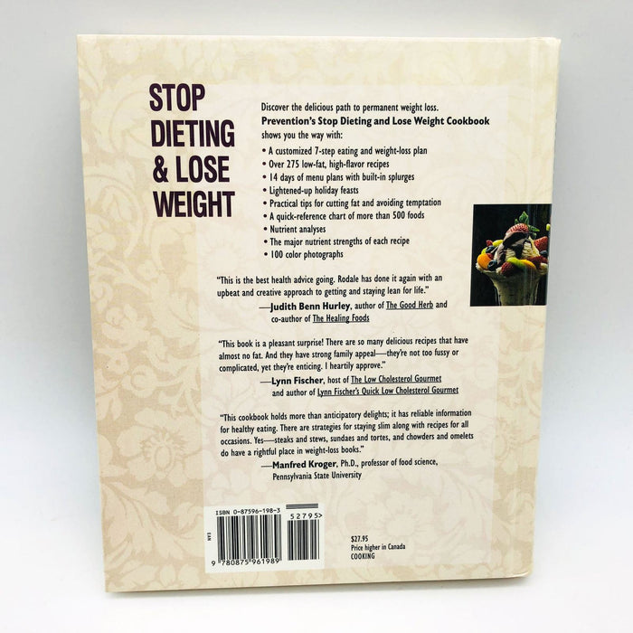 Preventions Stop Dieting & Lose Weight Cookbook Hardcover 1994 7-Step Get Slim 2