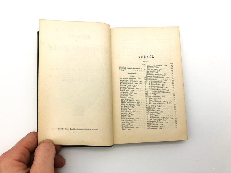 Uhlands Collected Berk Hermann Fisher Stuttgart First Volume German Poetry Poems 10