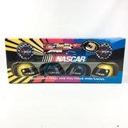 NASCAR Ceramic Helmet Mug Gift Set 4 Mugs, Cocoa & Cookies NEW SEALED 1