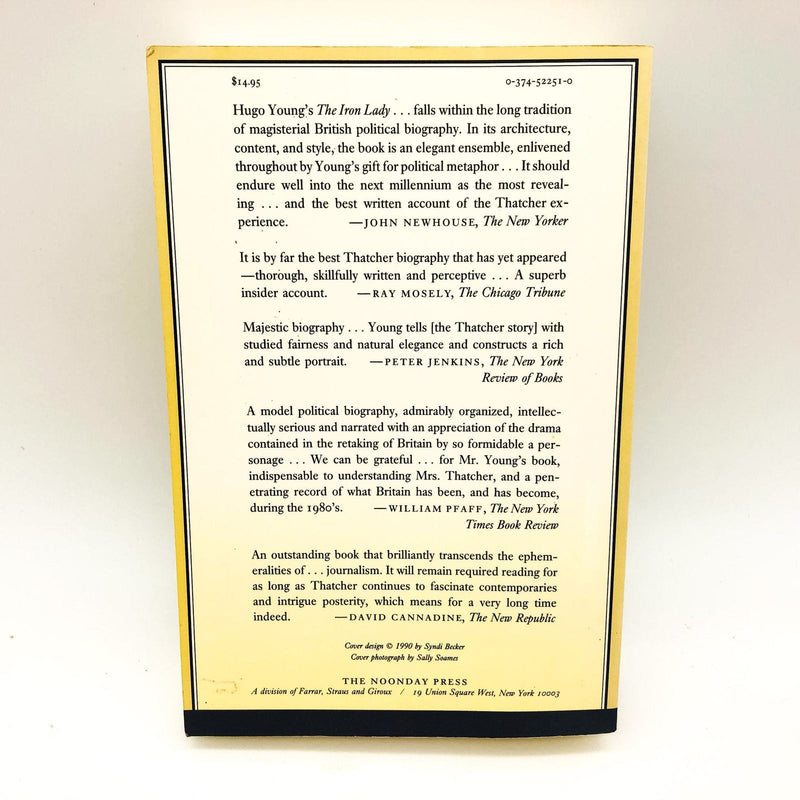 The Iron Lady Margaret Thatcher Paperback Hugo Young 1990 Prime Minister England 2