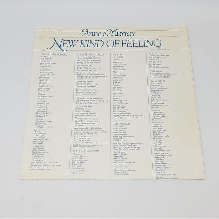 Anne Murray New Kind Of Feeling LP Record Capitol Records 1979 IN SHRINK 6