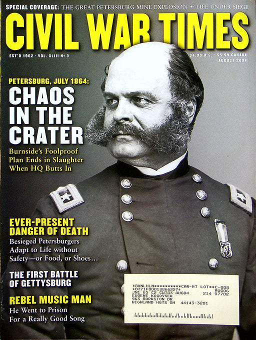 Civil War Times Magazine August 2004 Vol XLIII 3 Chaos in the Crater 1