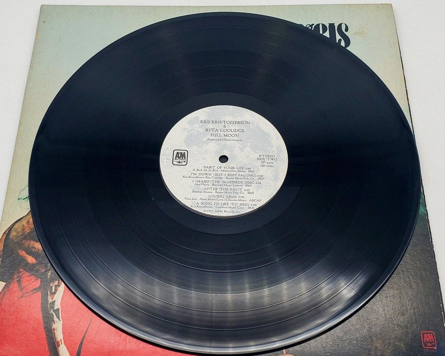 Kris Kristofferson & Rita Coolidge Full Moon 33 RPM LP Record A&M 1973 Copy 2 7