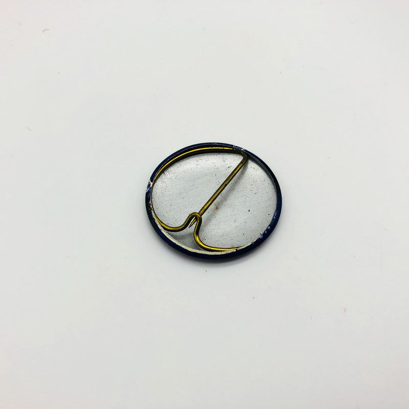 Congressman John Brademas Button Pin 1.25" Indiana Politician Campaign Blue 2