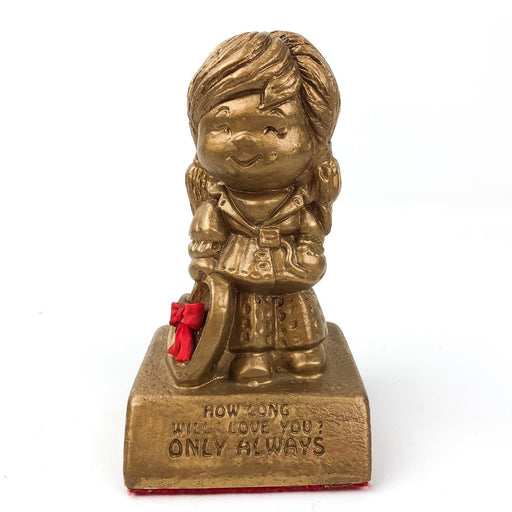 Paula Figurine Valentine's Gift Little Girl Holding Heart Statue Love You Always 2