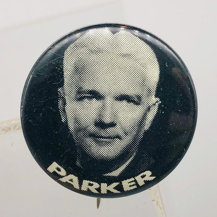 Parker Political Campaign Button Pin .875" Lithographers Union Label Vintage 5