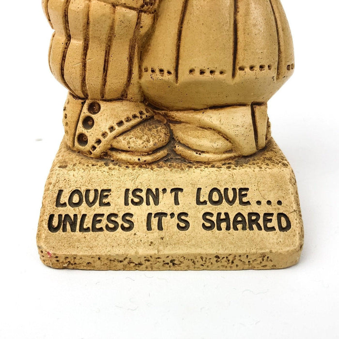Paula Figurine Couple in Love Isn't Love...Unless It's Shared Statue Wood Gift 2