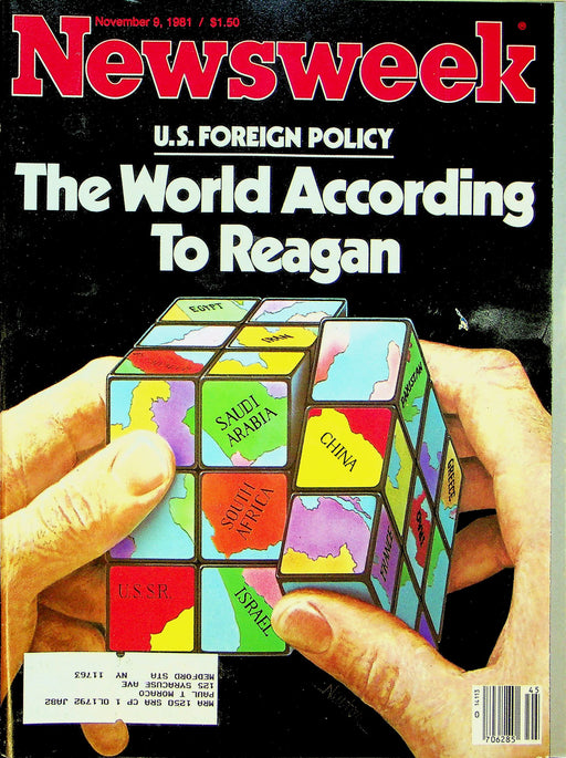 Newsweek Magazine November 9 1981 Foreign Policy The World According To Reagan 1