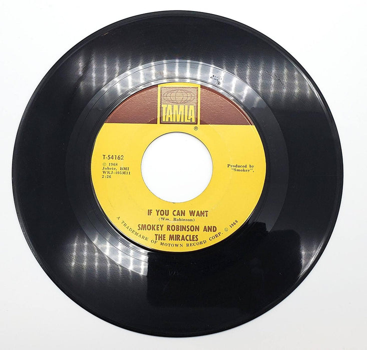 Smokey Robinson If You Can Want 45 RPM Single Record Tamla 1968 T-54162 1