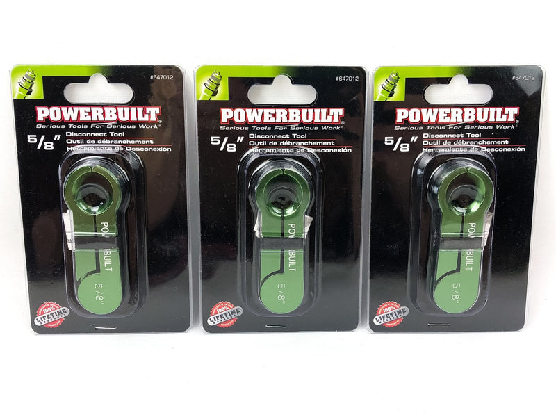 3pk Fuel & Transmission Line Disconnect Tool Set 5/8" Powerbuilt Brand 647012 1