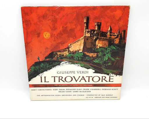 Giuseppe Verdi Il Trovatore 33 RPM Double LP Record Metropolitan Opera 1957 2