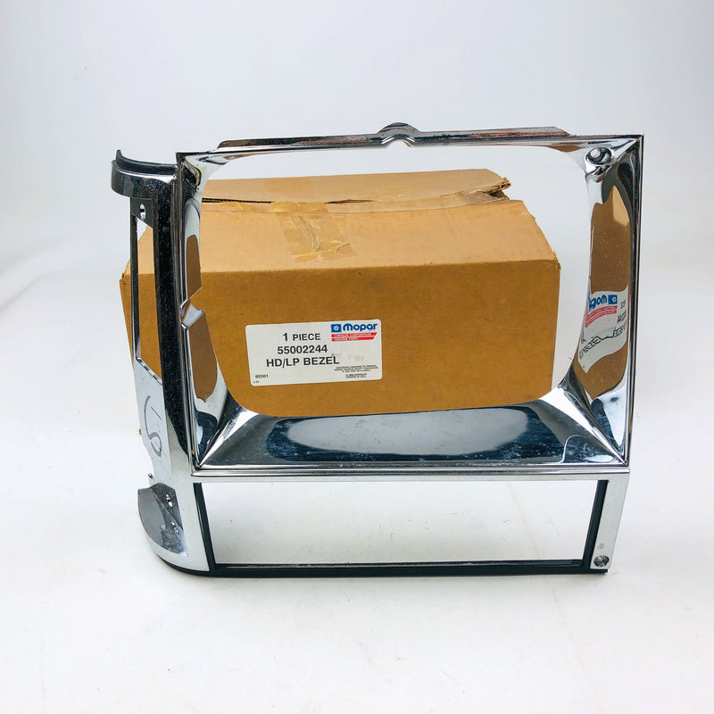 Mopar 55002244 HD LP Right Bezel For Headlight Headlamp Chrome Genuine OEM NOS