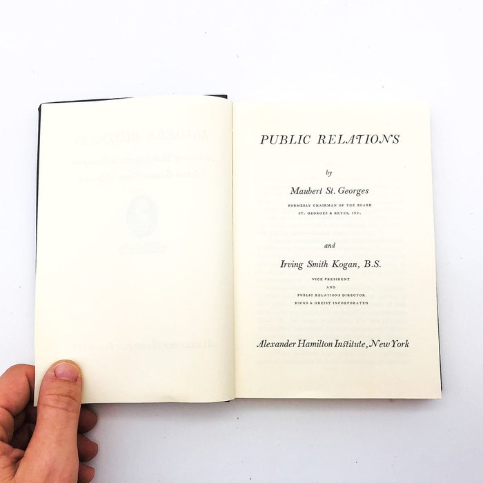 Modern Business Public Relations Softcover Alexander Hamilton Institute 1962 9