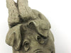 The Stone Bunny Angel Pig Statue Figurine Winged Piggy Gray Resin 5
