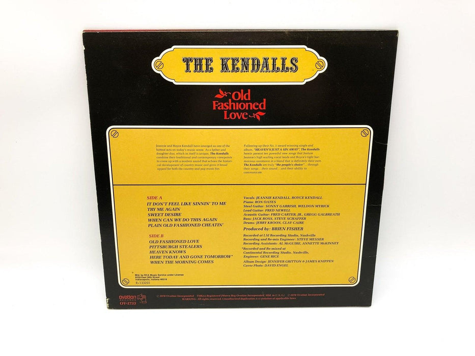 The Kendalls Old Fashioned Love Record 33 RPM LP OV-1733 Ovation Records 1978 10