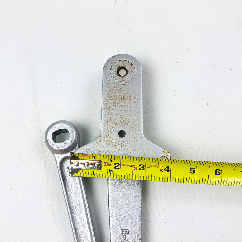 LCN Size E Potbelly Closer Arm LH PAR HO ALUM Parallel Mount Hold Open