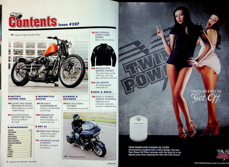 American Iron Motorcycle Magazine Sep # 327 2015 Ethanol Debate Bad Environment