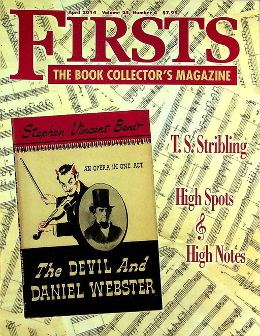 Firsts Magazine April 2014 Vol 24 No 4 T.S. Stribling 1