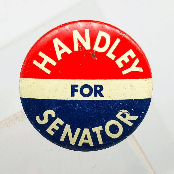 Harold Handley For Senator Button Pin .75" Indiana Political Campaign Union 1