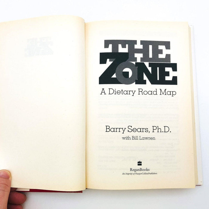 Enter The Zone Hardcover Barry Sears PHD 1995 Nutrition Reducing Calories 7