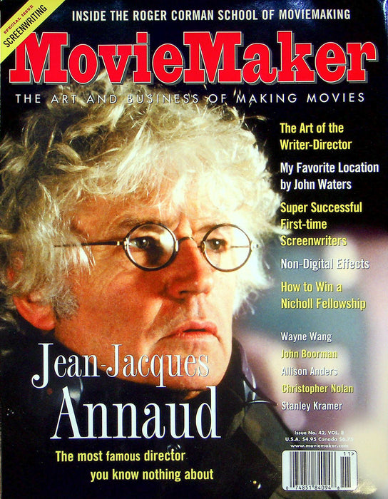 Movie Maker Magazine Spring 2001 Jean Jacques Annaud Director Roger Corman Actor