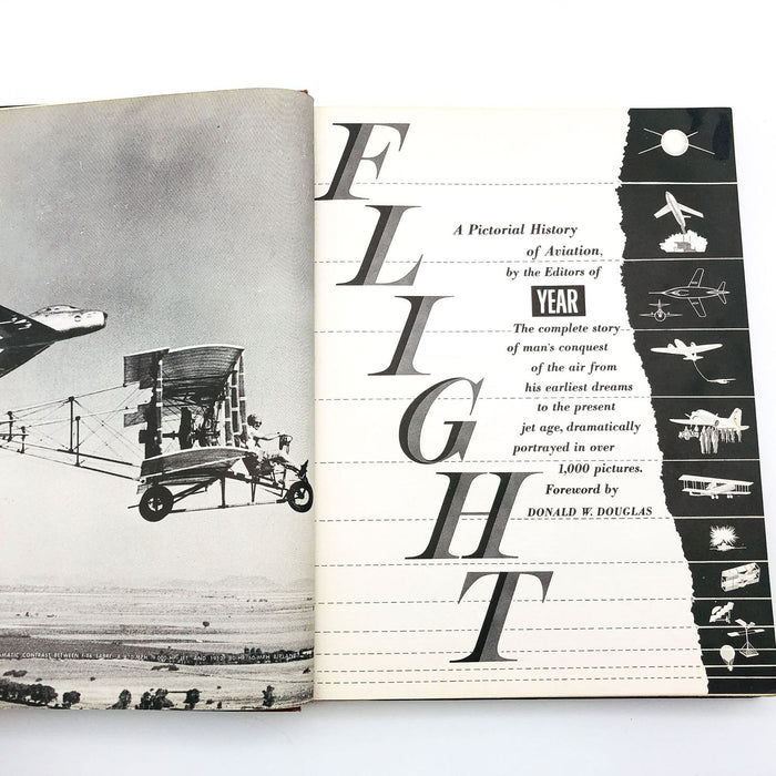 Flight A Pictorial History Of Aviation Hardcover Year Editors 1958 3rd Printing 6