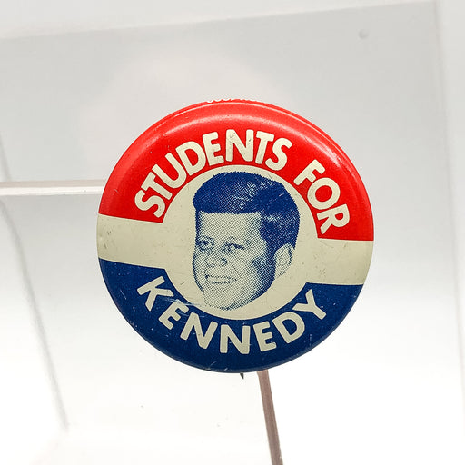 Students for Kennedy Pinback Picture Button REPRO John F. President JFK 1" 1