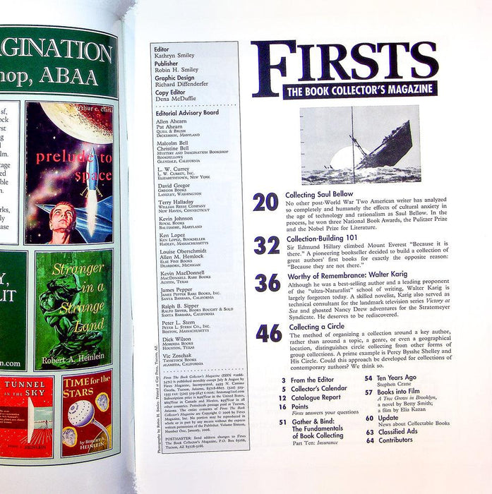 Firsts Magazine January 2006 Vol 16 No 1 Collecting Saul Bellow 2