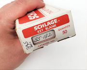 50x Schlage 35-182 Key Blanks Wafer Sliver Tone Brass NOS 4