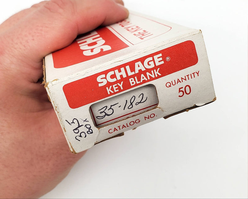 50x Schlage 35-182 Key Blanks Wafer Sliver Tone Brass NOS 4