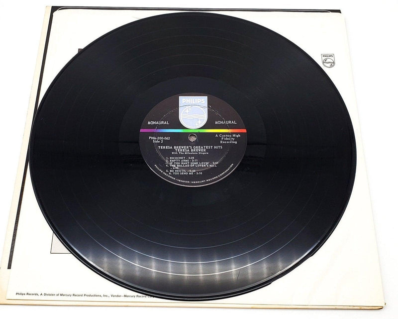 Teresa Brewer Teresa Brewer's Greatest Hits 33 RPM LP Record Philips 1962 Copy 1 7