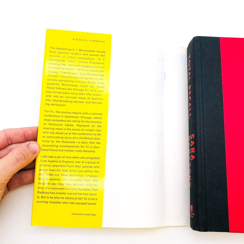 Total Recall Hardcover Sara Paretsky 2001 1st Edition WW2 Present Day Justice 6