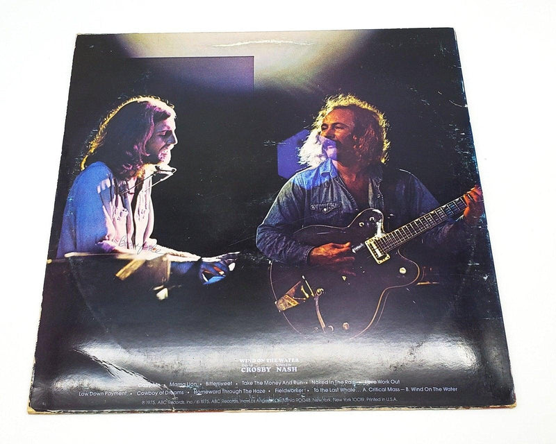 Crosby & Nash Wind On The Water 33 RPM LP Record ABC Records 1975 ABCD-902 2
