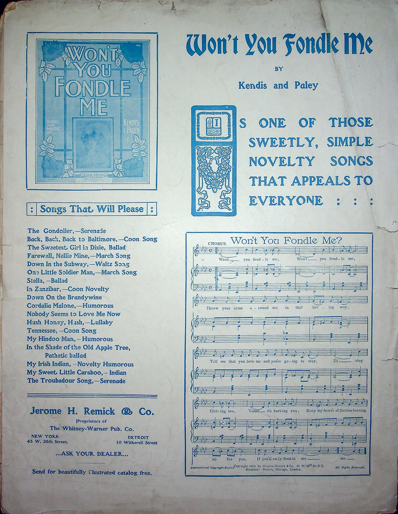 Sheet Music We Parted By The River Grace And I Stanley Crawford 1905 J Remick 3