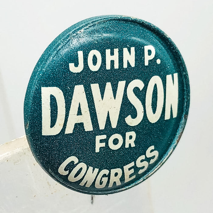 John P Dawnson for Congress Button Pinback .75" L J Imber Co Michigan Campaign