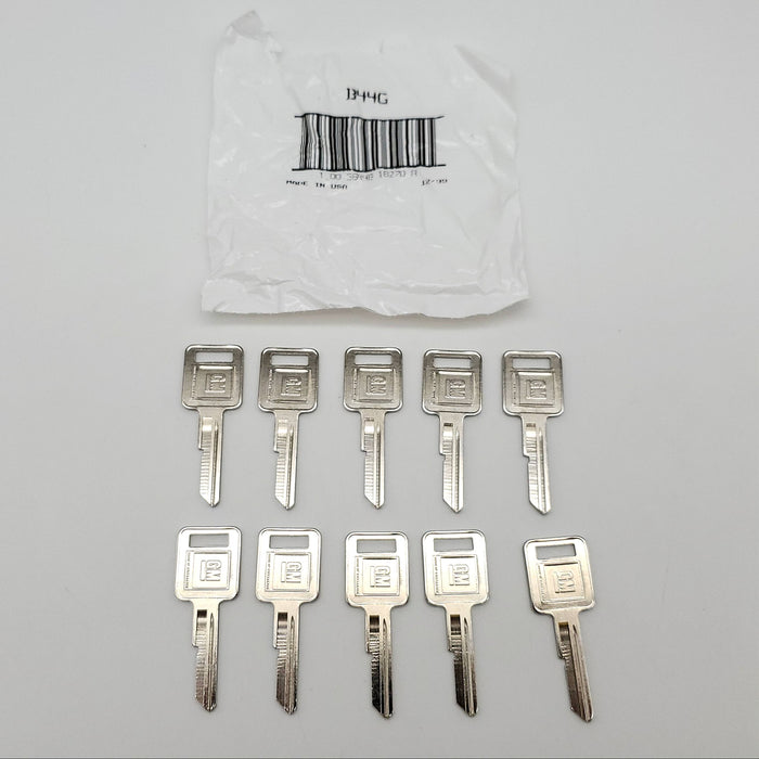 10x Ilco B44G P1098E Key Blanks E Keyway Nickel Silver GM Pontiac, Buick & More