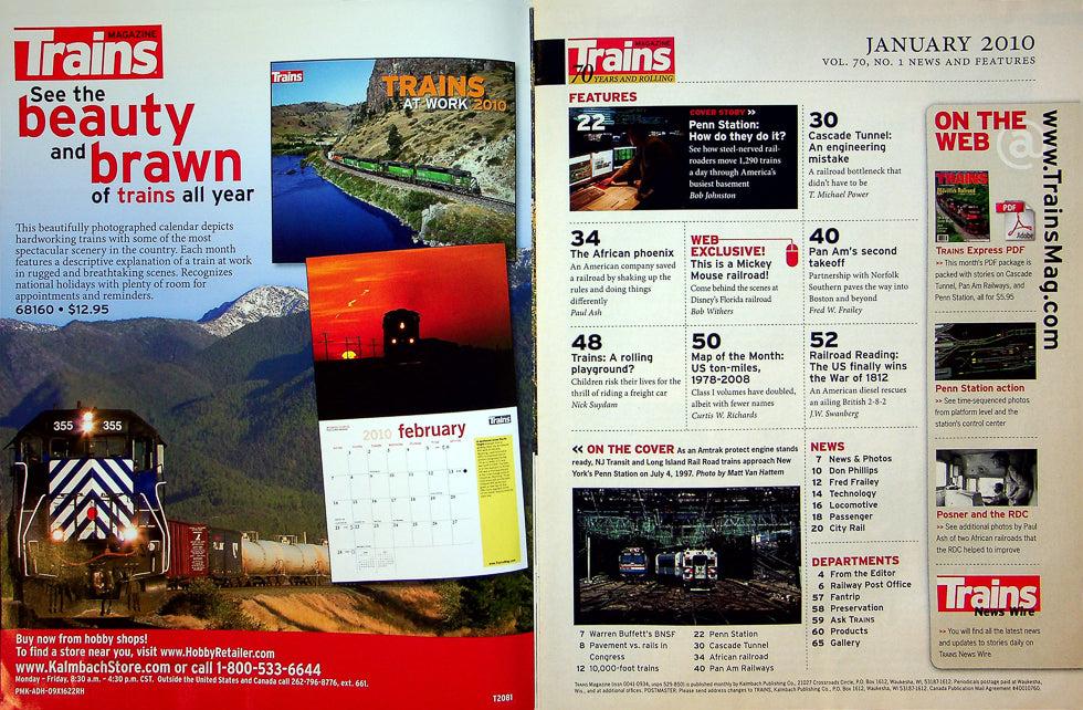 Trains Magazine January 2010 Vol 70 No 1 America's Busiest Inside Penn Station