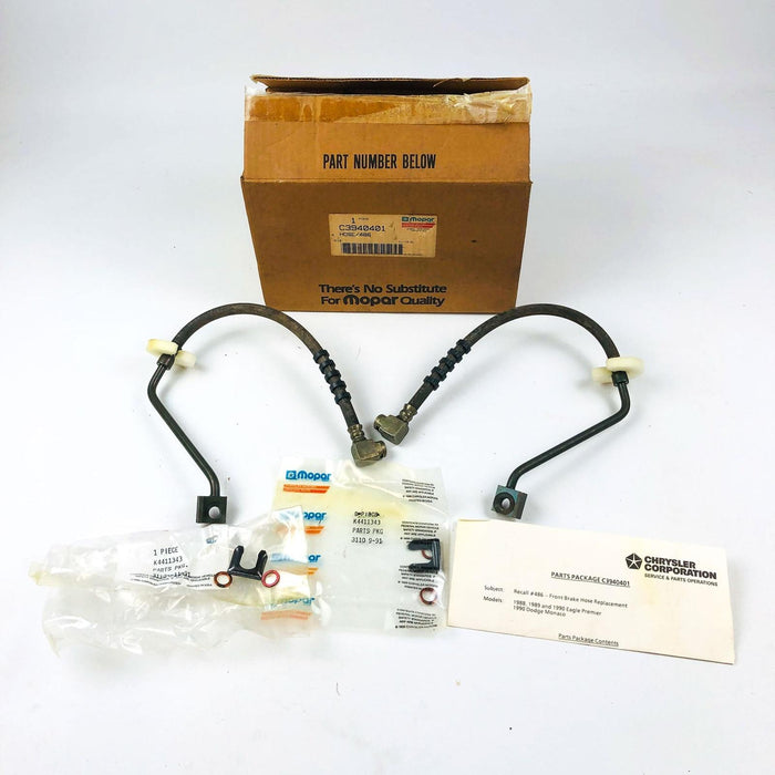 Mopar C3940401 Brake Hose Replacement Kit Genuine OEM New NOS For Eagle 88-90