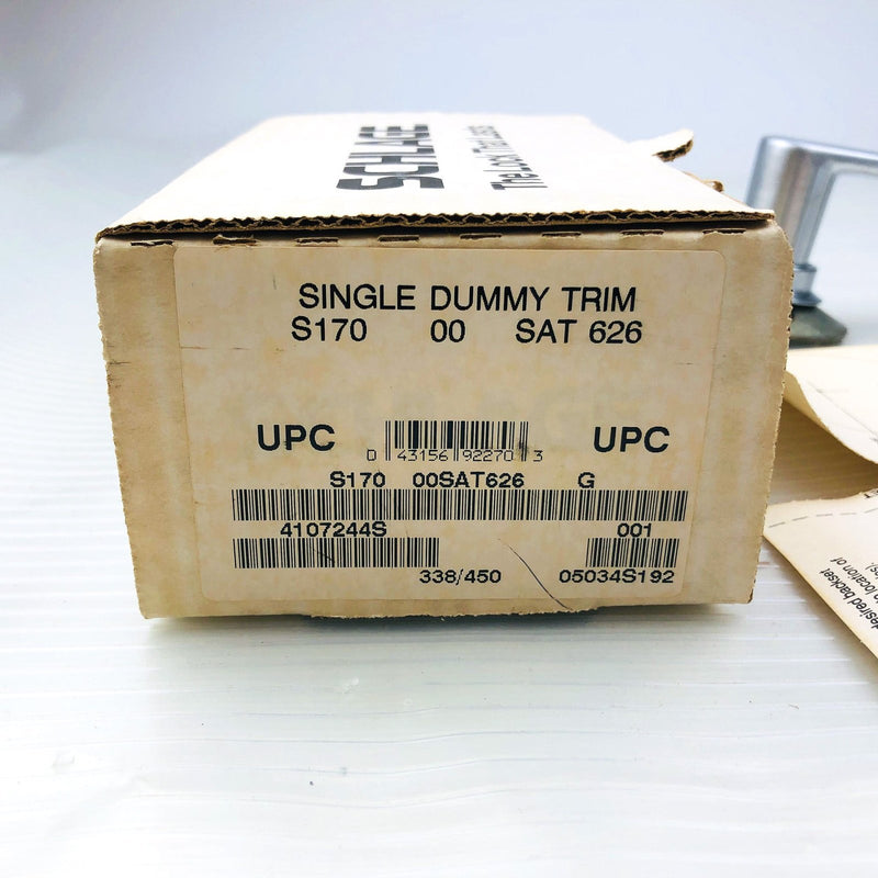 Schlage 4107244S Single Dummy Trim Door Knob Lever S170 Saturn 626 New Old Stock 2