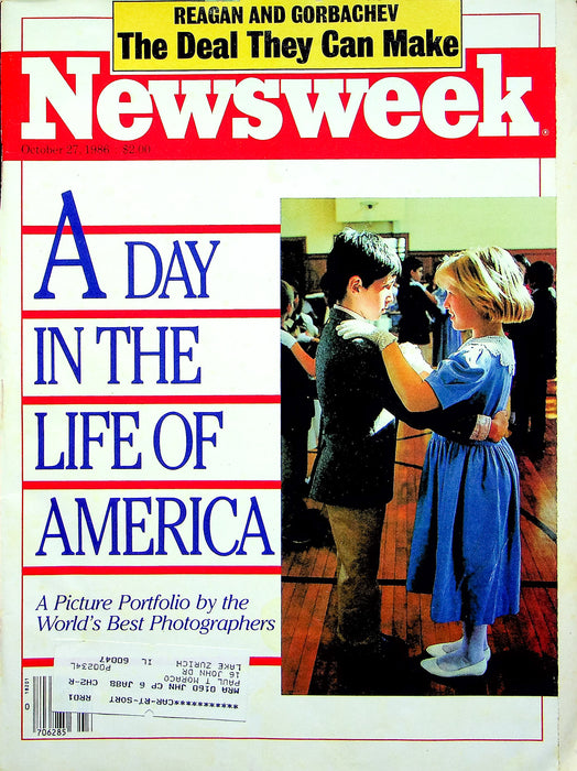 Newsweek Magazine October 27 1986 Day In The Life Of Americans Reagan Star Wars