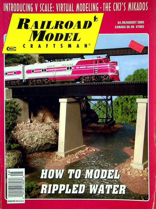 Railroad Model Craftsman Magazine August 2005 Vol 74 No 3 Model Rippled Water