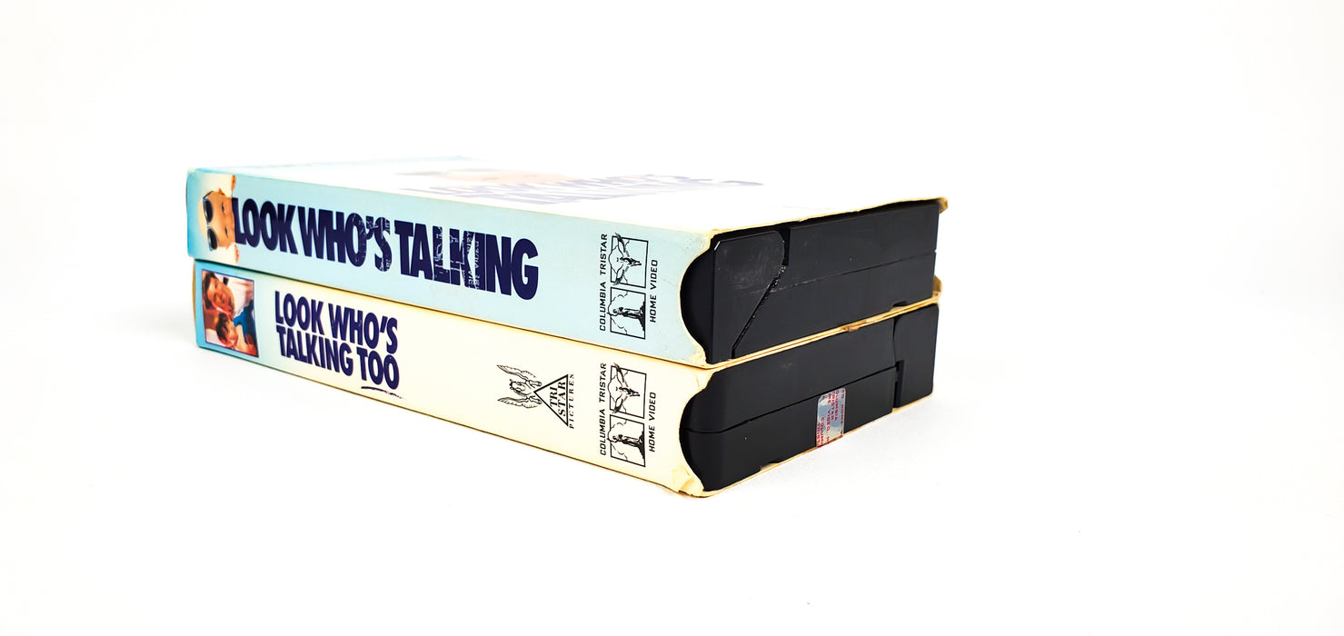 Look Who's Talking & Look Who's Talking Too VHS Movies