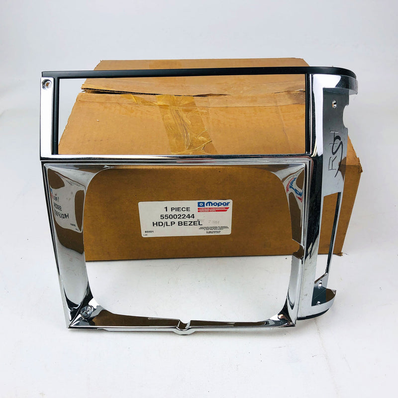 Mopar 55002244 HD LP Right Bezel For Headlight Headlamp Chrome Genuine OEM NOS