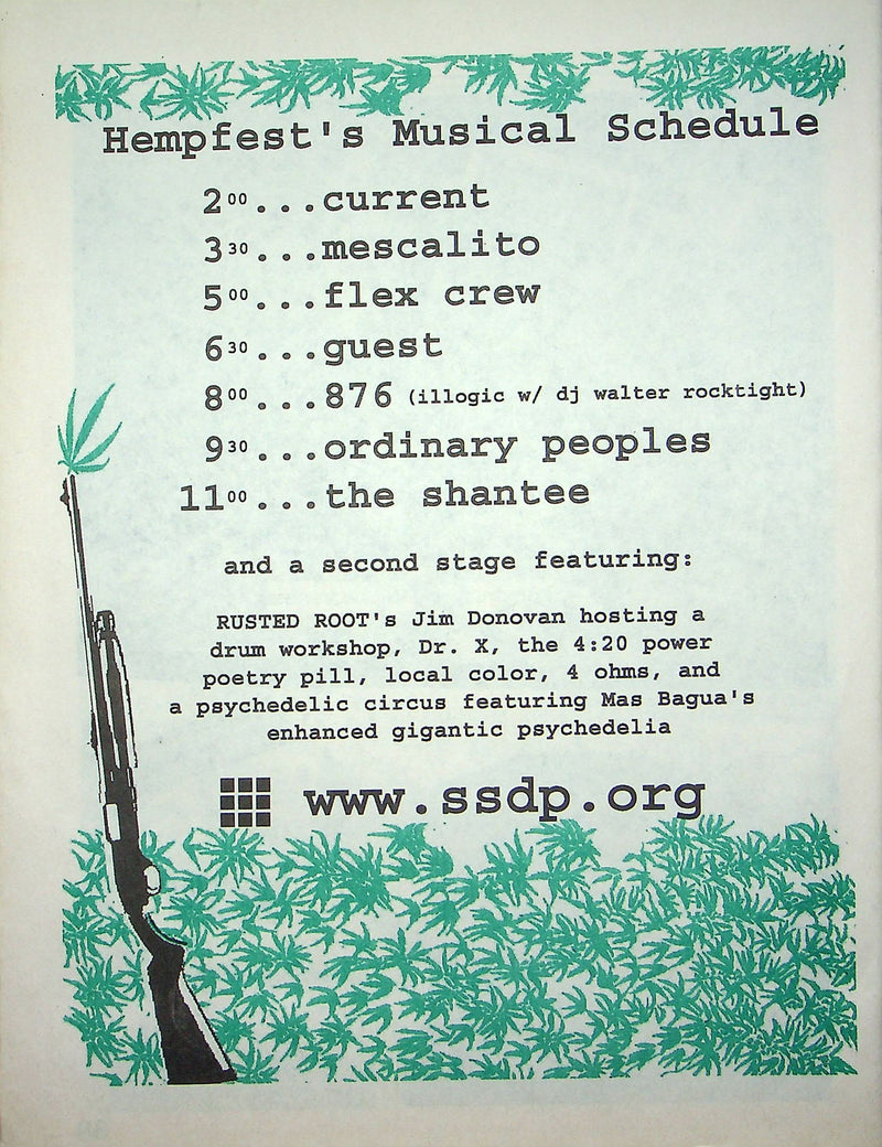 Hempfest Journal Magazine 2003 Racism Drug War Subjugation Taxes Medical Uses