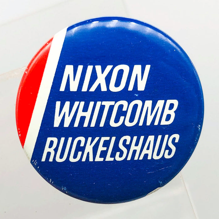 Nixon Whitcomb Ruckelshaus Button 1.25" Presidential Campaign Political 6