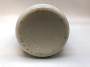 Vintage Carlton Milk Glass Bottle White 10" Water Beach Scene Stamped Twelve 6