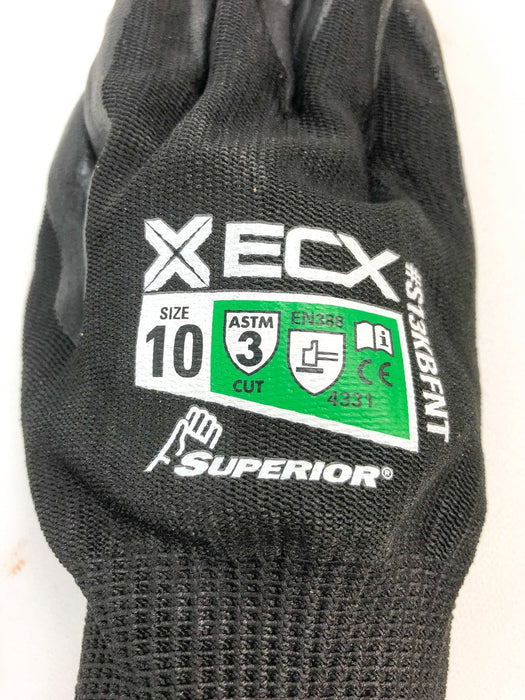 Palm Coated Work Gloves XL Extra Large 6 Pairs 13 Gauge A3 Cut Superior S13KBFNT 4