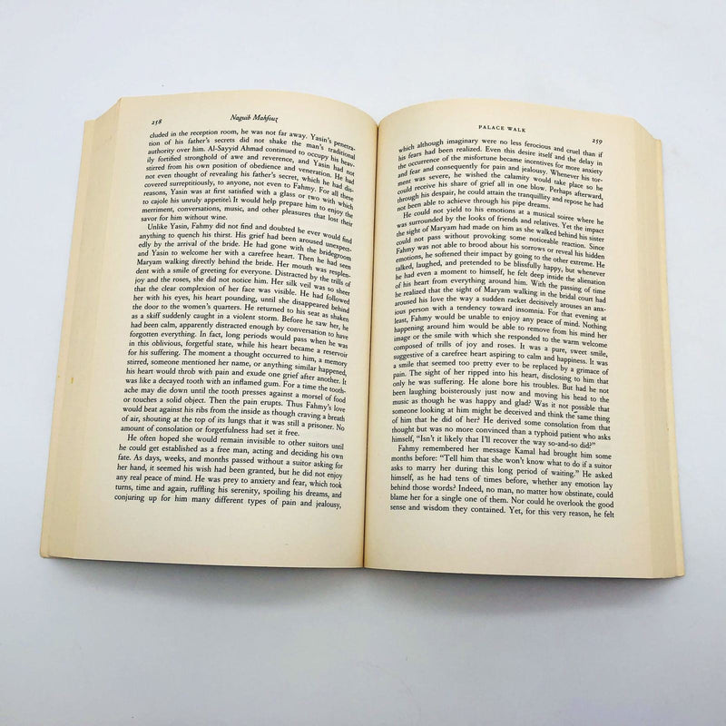 Naguib Mahfouz Book Palace Walk Paperback 1991 World War 1 WW1 Shopkeeper Cairo 8