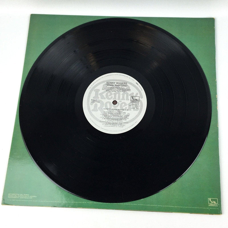 Kenny Rogers Share Your Love Record 33 RPM LP LOO-1108 Liberty 1981 5